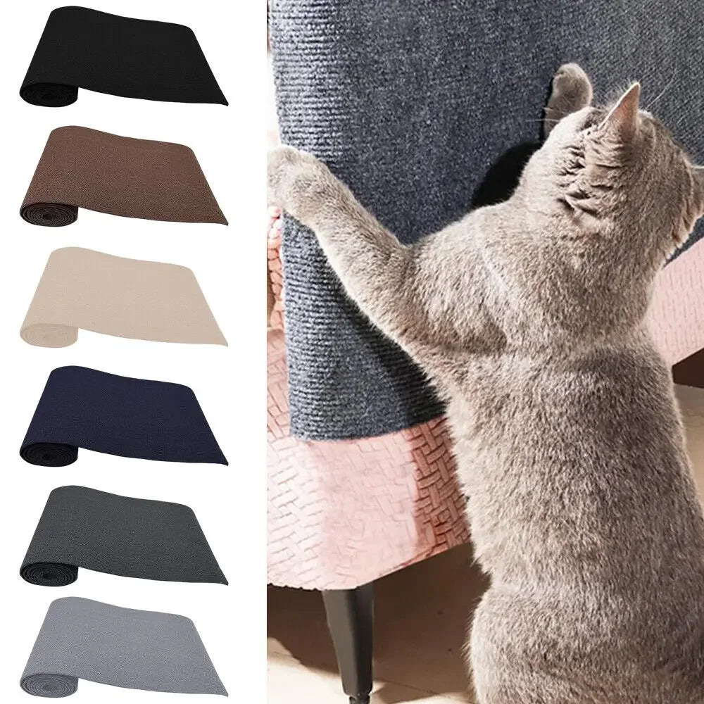 Cat Scratcher Sofa Protector Cats Scratcher Pad Board Protection Trimmable Self-Adhesive Carpet Corner Wall DIY Cat Scratch Mat